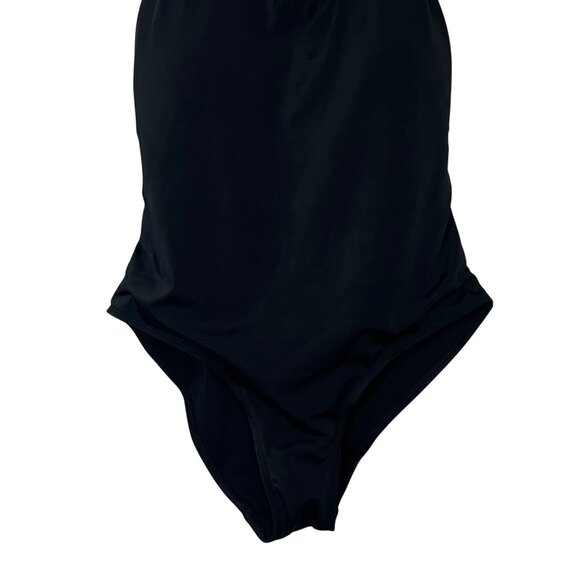 Serra One Piece Swimsuit Womens Large Black New Racerback - Picture 4 of 9